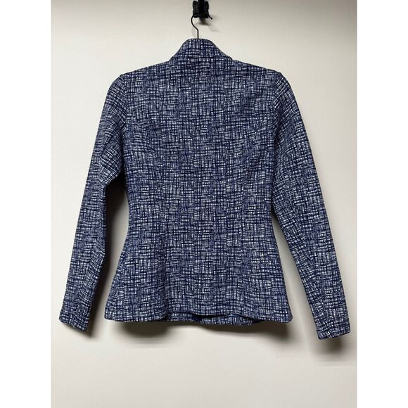 J. MCLAUGHLIN Navy/White Neoprene Zip Front Athletic Jacket, Sz S - Picture 5 of 9